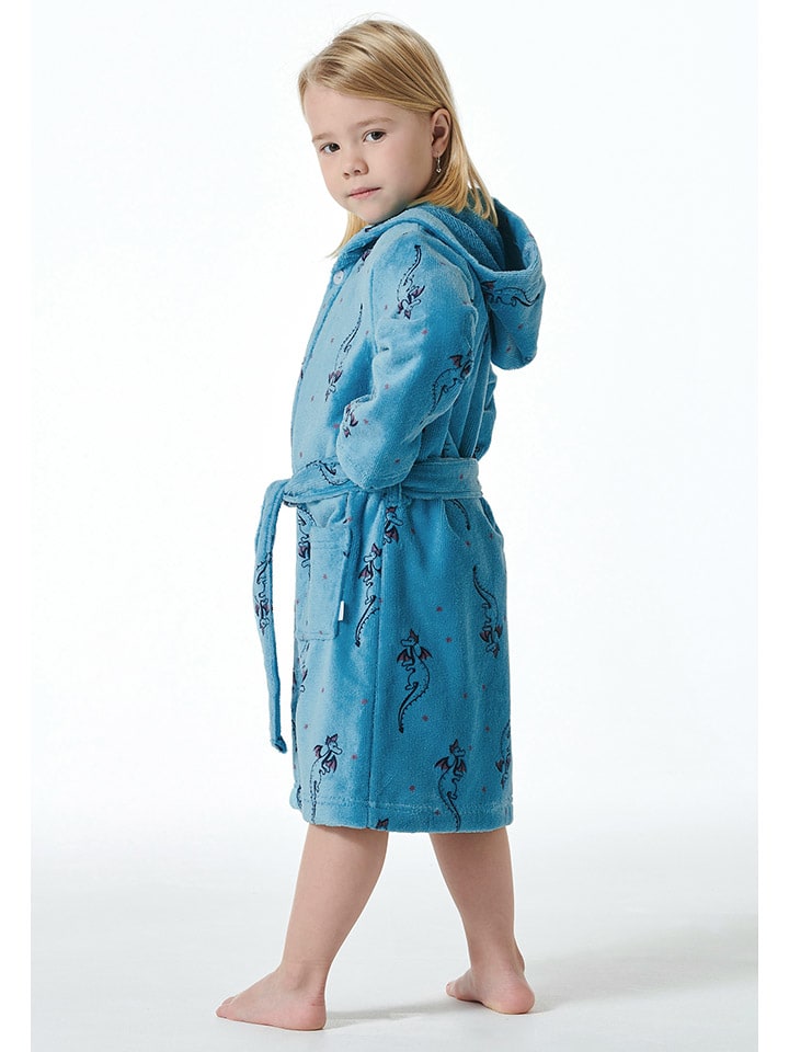 Schiesser Bademantel in Blau günstig kaufen