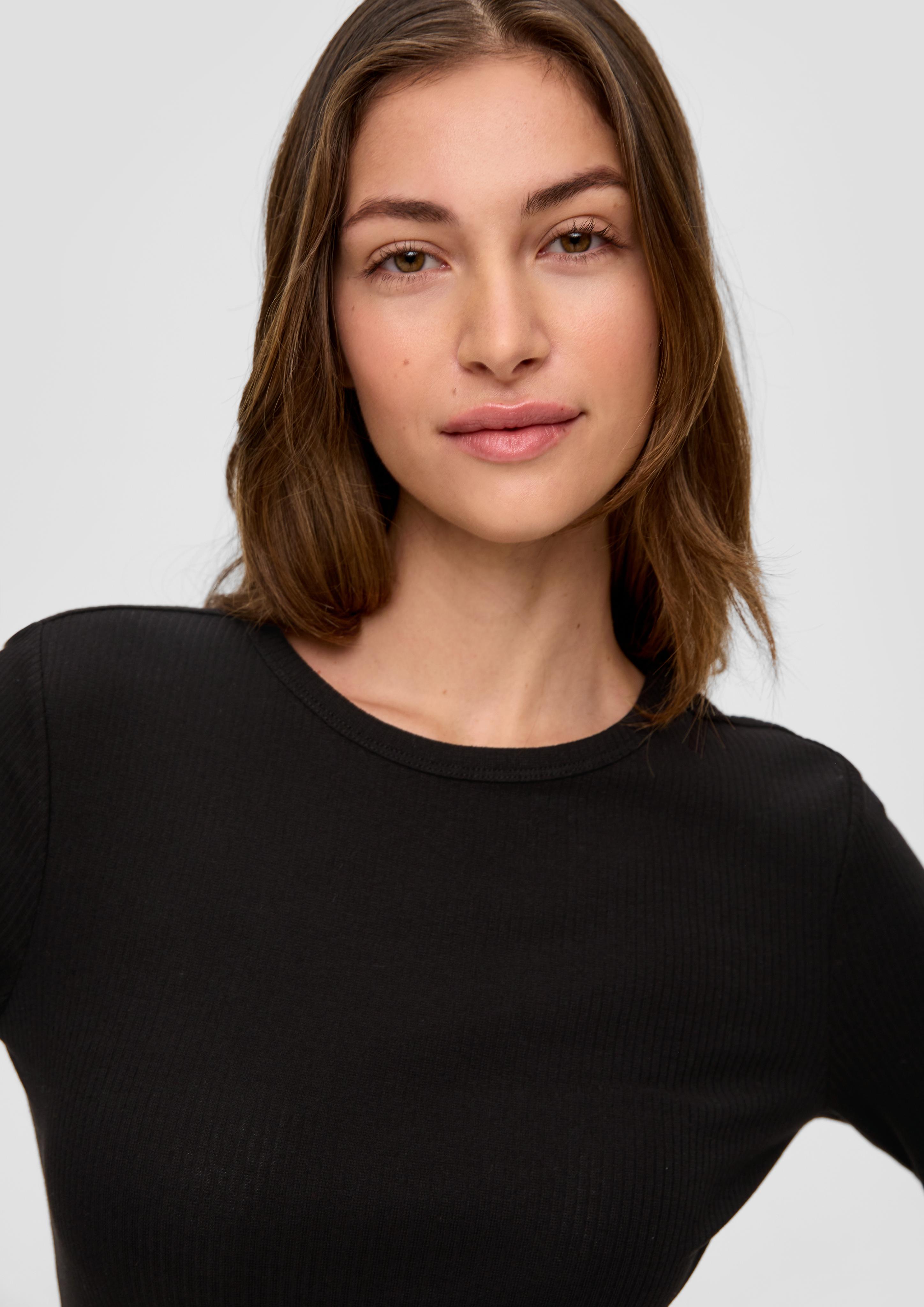 Langarmshirt mit Rippstruktur  2141201-9999