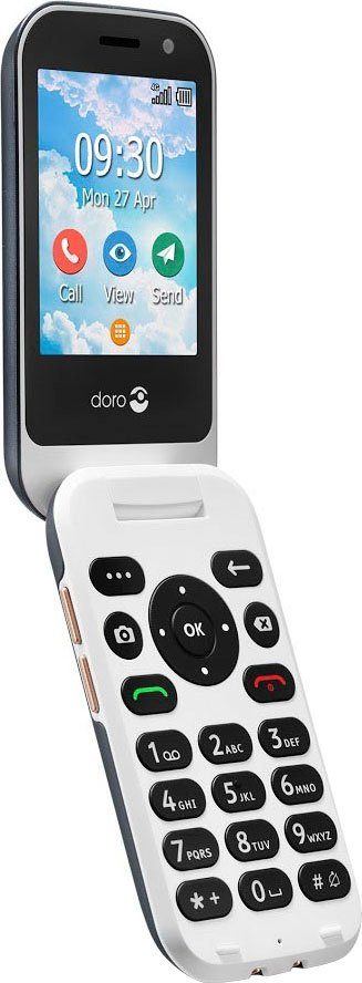 Doro 7080 Smartphone (7,11 cm/2,8 Zoll, 4 GB Speicherplatz, 5 MP Kamera)