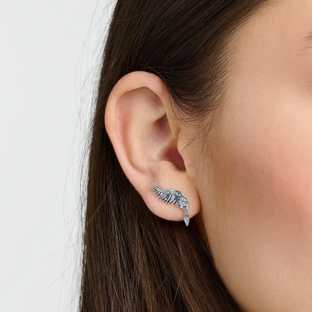 Thomas Sabo Boucles d'oreilles à fermoir à poussette 925 Argent Boucles d'oreilles