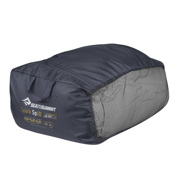 SPARK SPIII - REGULAR LIGHT GREY / YELLOW - Daunenschlafsack