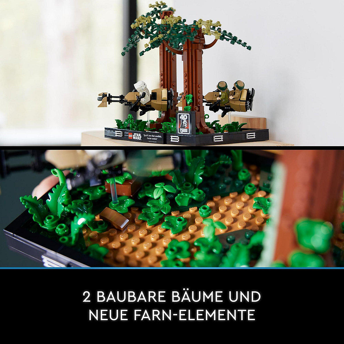 LEGO® Star Wars 75353 Verfolgungsjagd auf Endor – Diorama