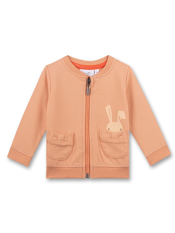 Sanetta Kidswear Sweatjacke in Orange günstig kaufen