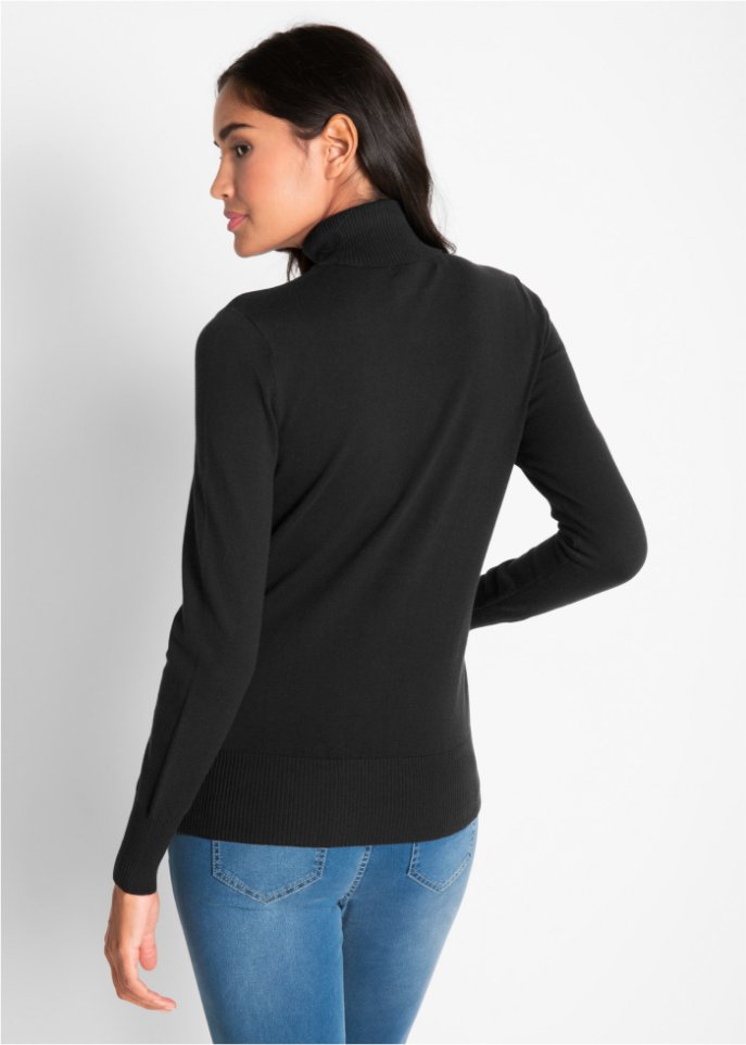 Basic Rollkragenpullover
