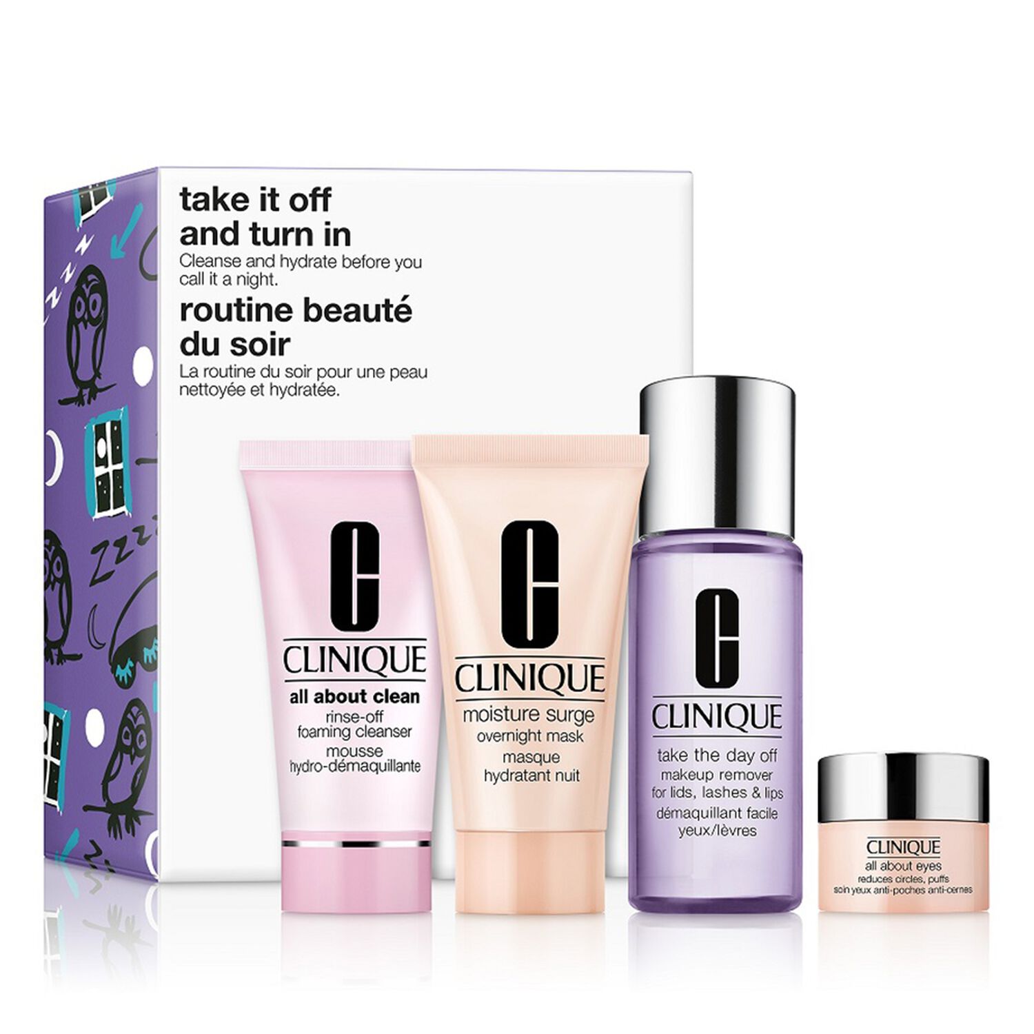 Clinique Take It Off And Turn In SOS Kit Routine beauté du soir - 4 Produits