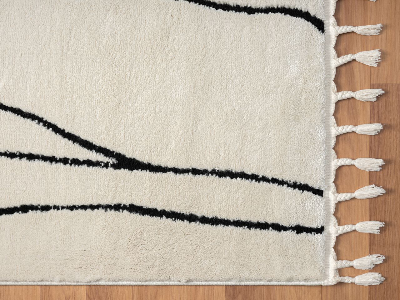 MyFlair Teppich Moroccan Refresh, 190 cm x 240 cm, Farbe weiß, rechteckig, Florhöhe 19mm
