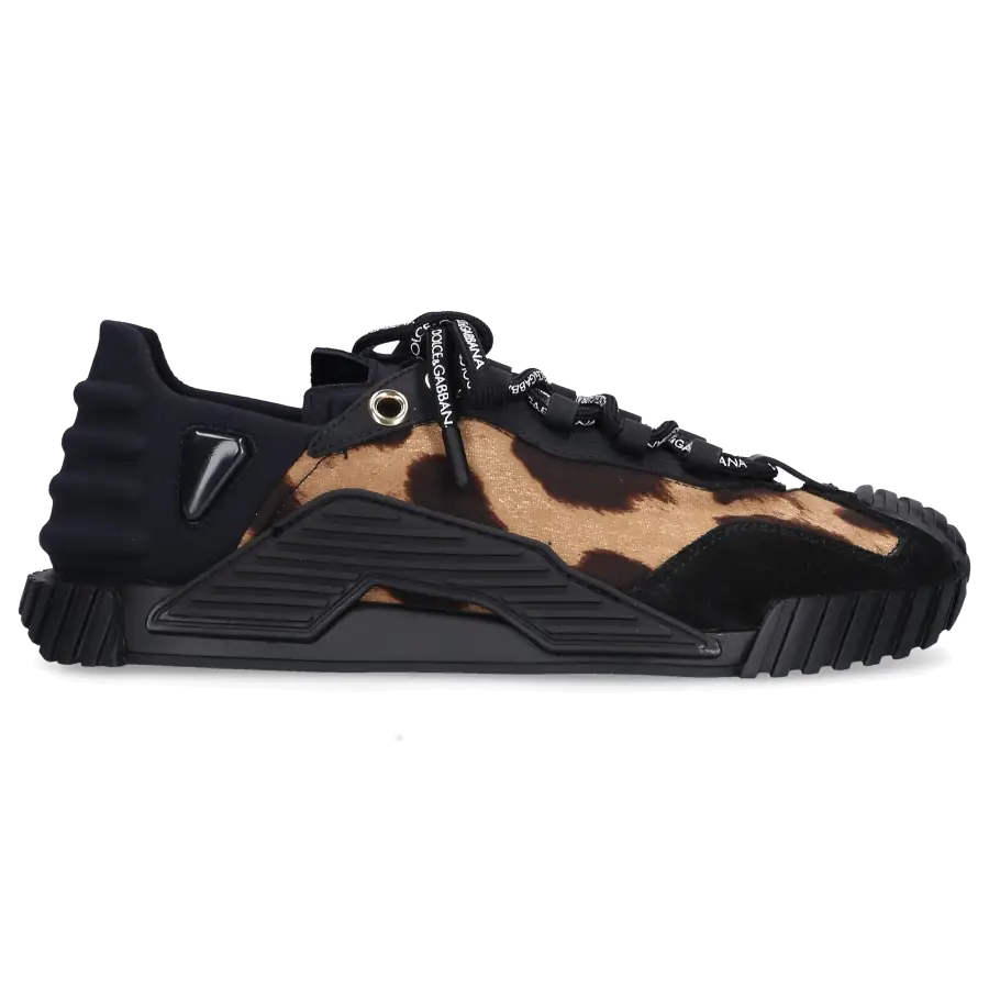 Dolce & Gabbana - Sneaker low NS1 Veloursleder - schwarz