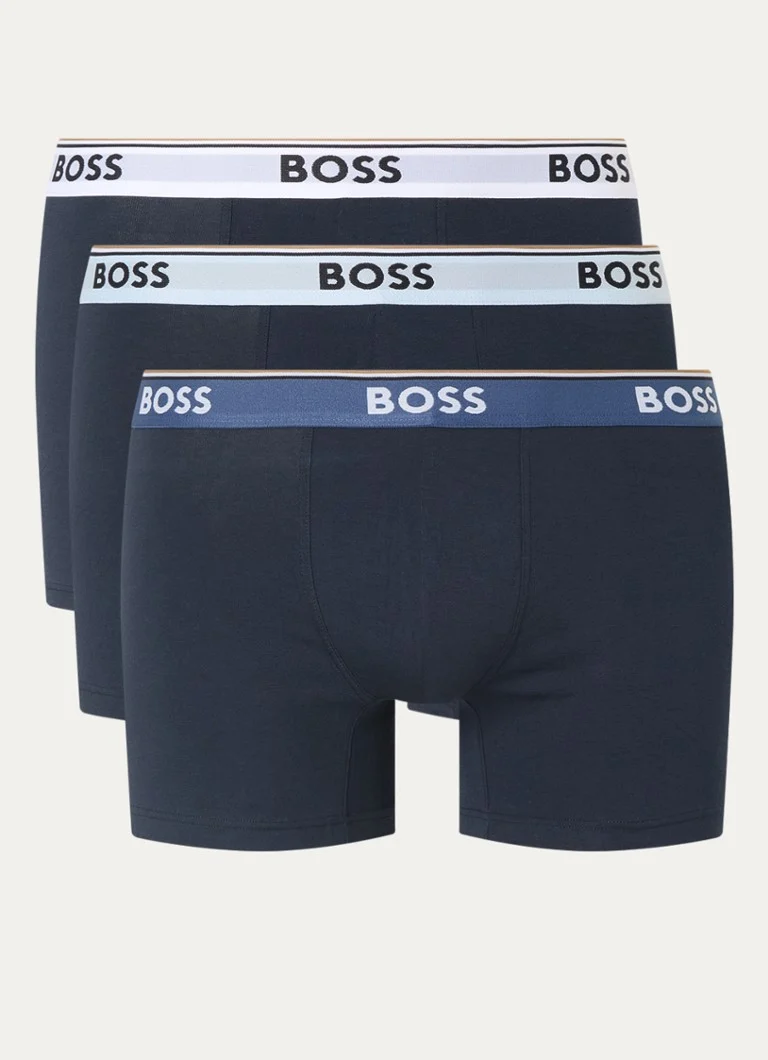 HUGO BOSS Boxer shorts with logo waistband in a 3-pack