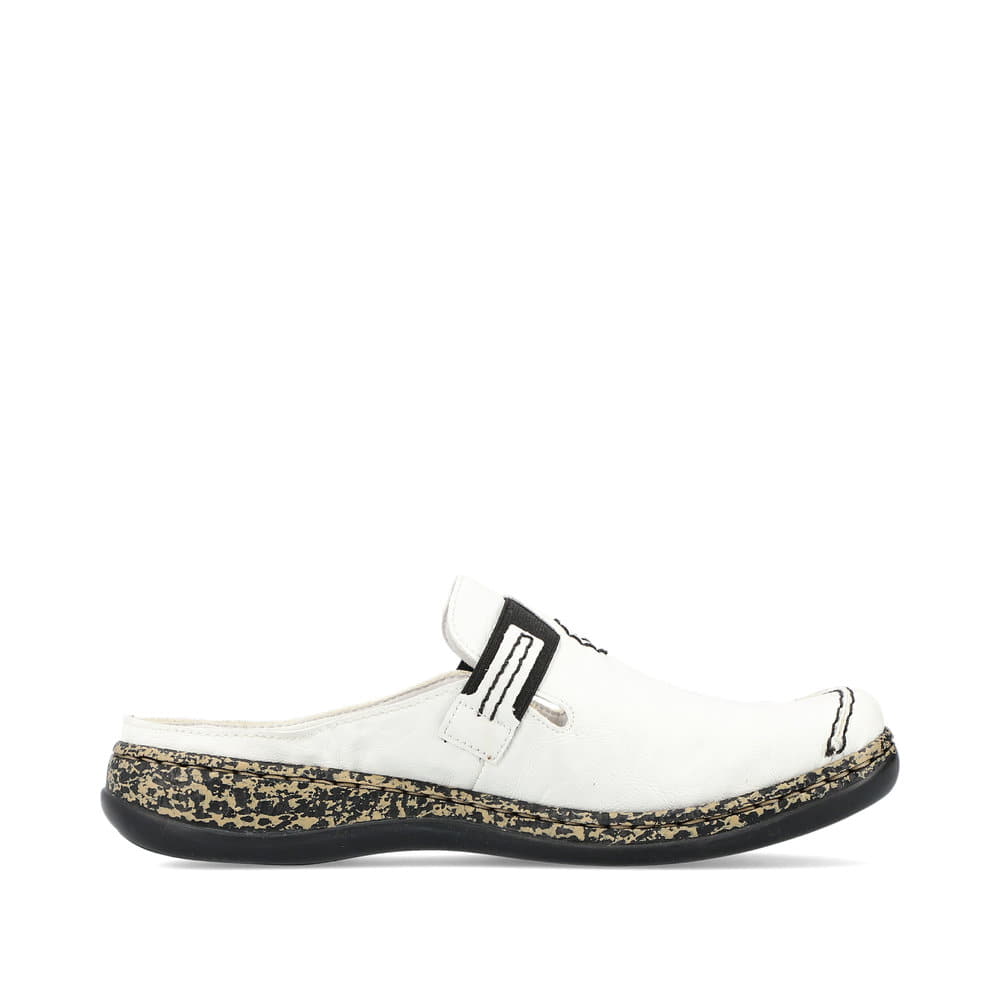 Rieker Damen Clogs altweiß