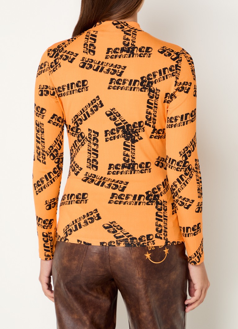 Maglia a coste Riley di Refined Department con logo stampato