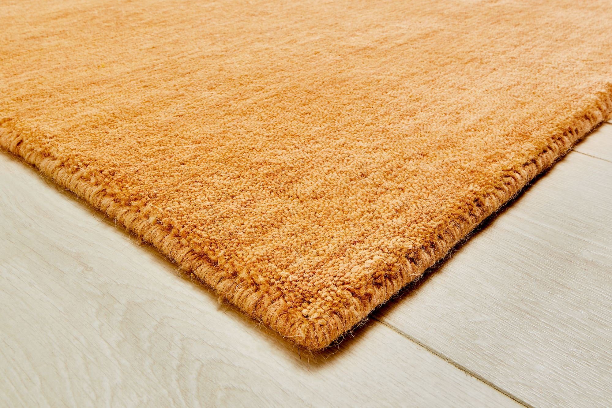 Wollteppich Jaipur, Steffensmeier, Rechteckig, Gabbeh Teppich, reine Schurwolle, Schlafzimmer, Wohnzimmer