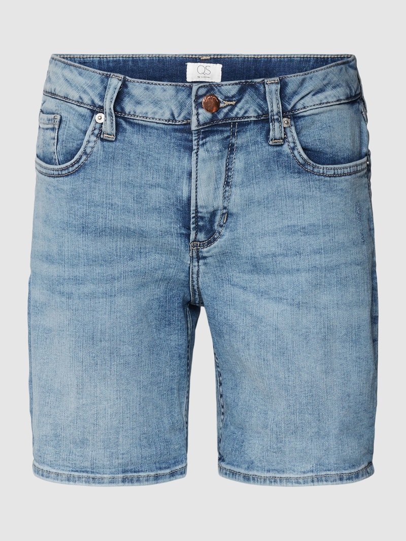 Jeansshorts im 5-Pocket-Design in hellblau