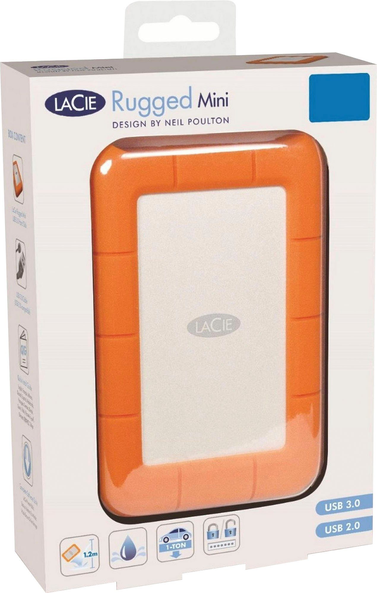LaCie Rugged Mini externe HDD-Festplatte (2 TB) 2,5