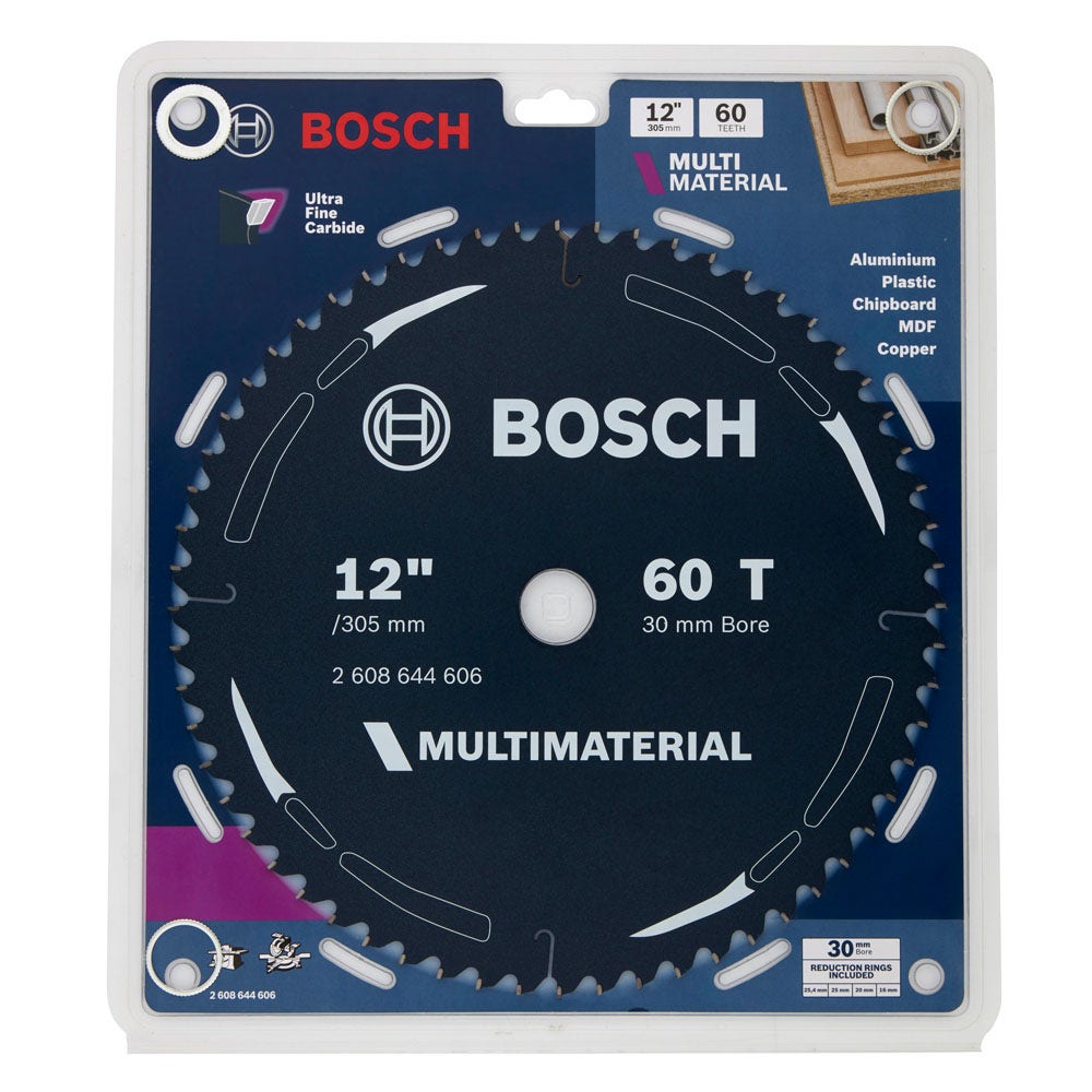 Disco de corte multiuso BOSCH TCT 305 mm com 60 dentes – MULTIMATERIAL