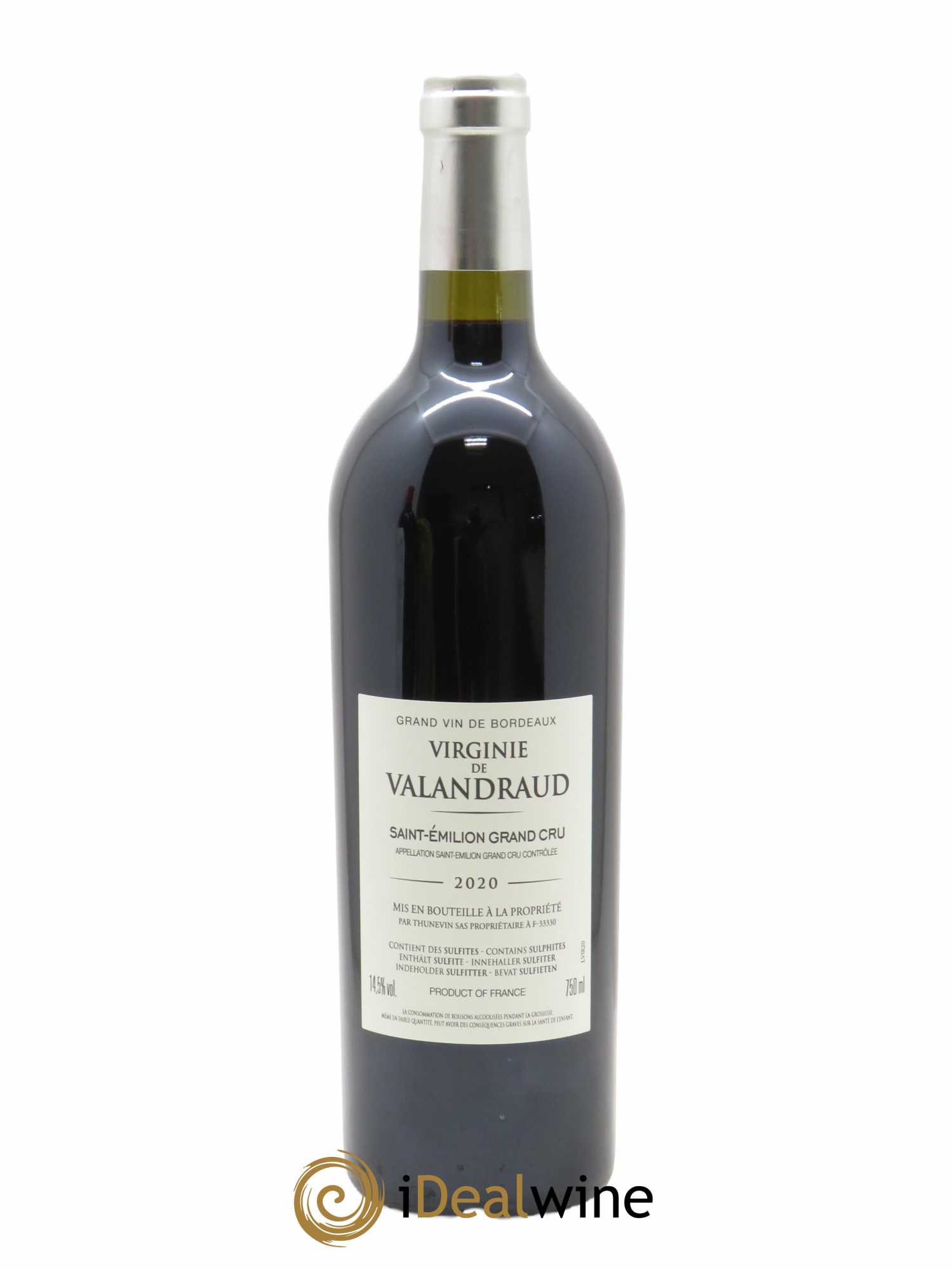 Virginie de Valandraud (CBO à partir de 6 BTS) 2020 - Lot de 1 Bouteille