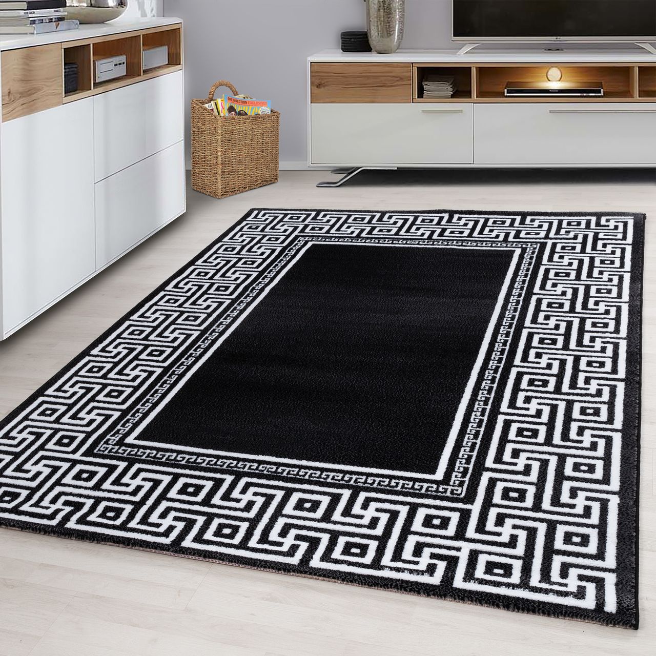 Ayyildiz Teppich, PARMA 9340, BLACK, 120 x 170 cm