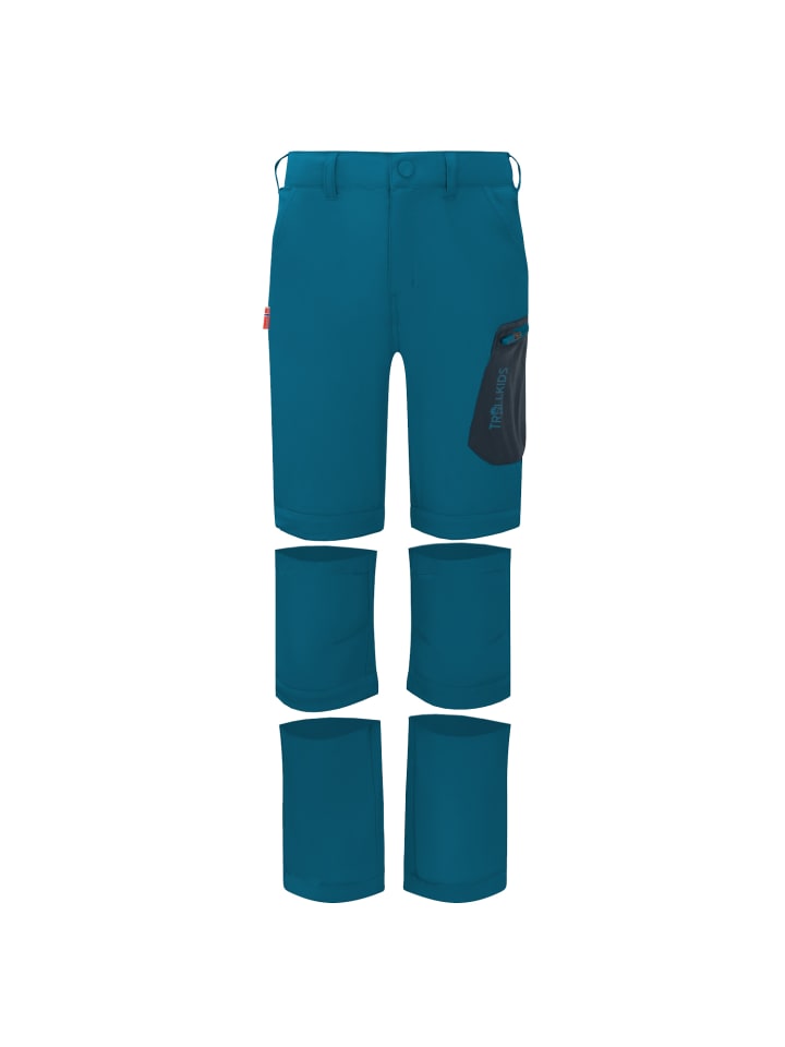 Trollkids Double Zipp-Off Funktionshose Preikestolen in atlantic blue günstig kaufen