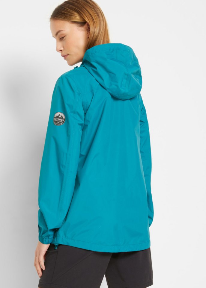 Ultraleichte Regenjacke mit integrierter Tasche zum Verstauen