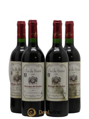 Montagne Saint-Émilion Clos Du Pontet 1999 - Lot de 4 Bouteilles