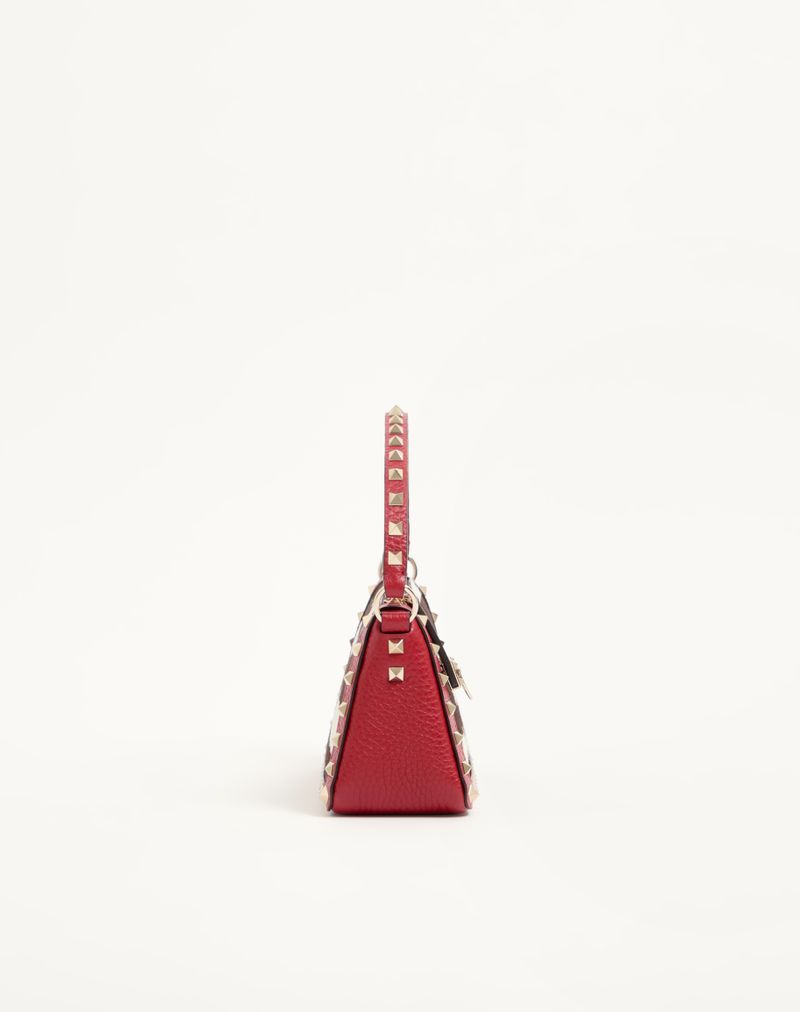 Valentino Garavani Rockstud Lille Crossbody-taske i dyreprint med hesteskindseffekt i kalveskind