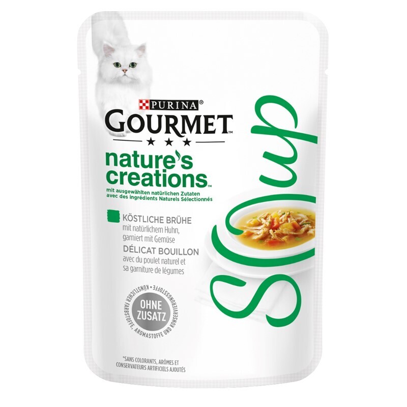 GOURMET Nassfutter GOURMET Crystal Soup 32x40g Huhn & Gemüse