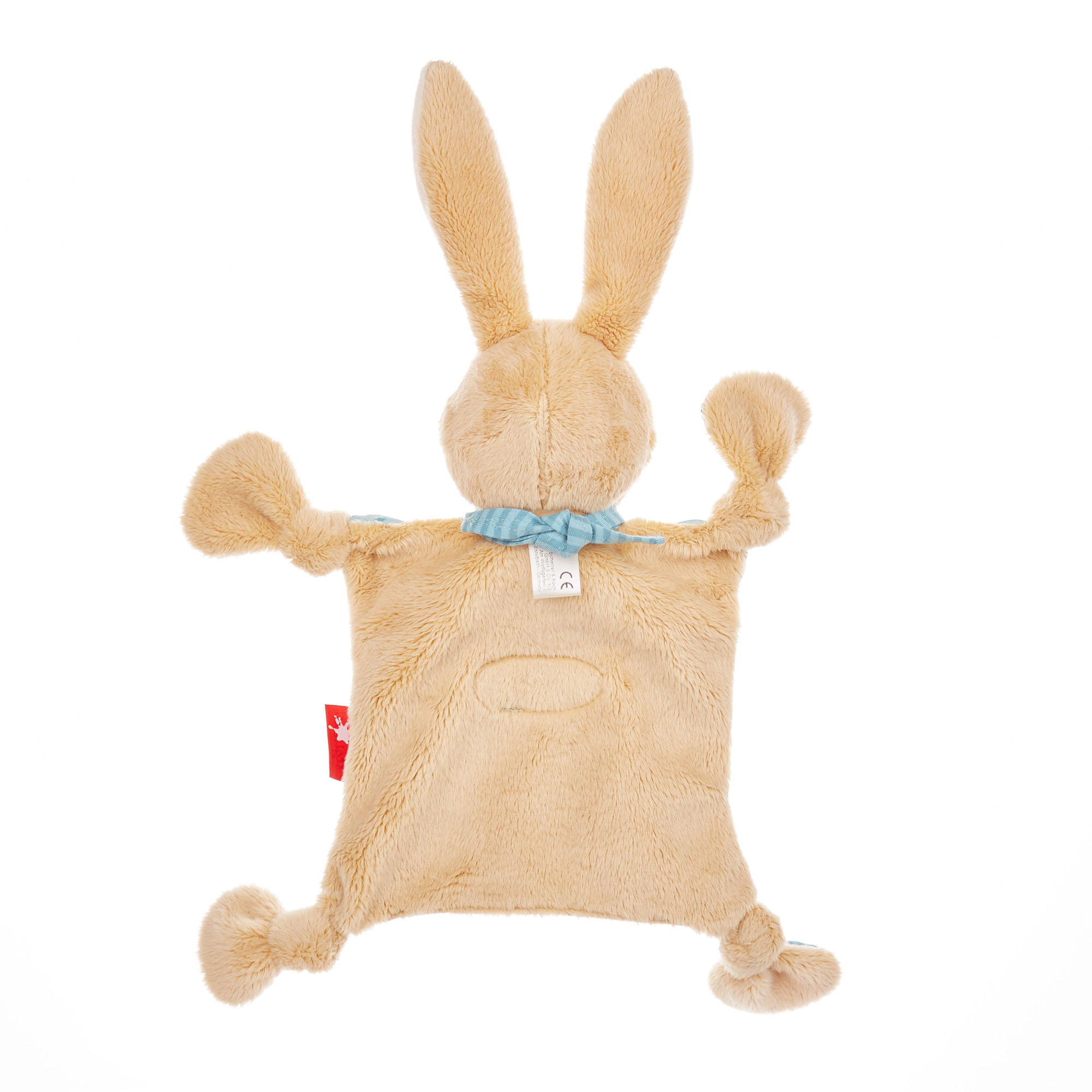 Namensschnuffeltuch Hase türkis