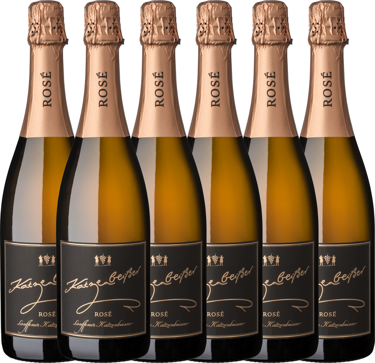 Lauffener Weingärtner eG Lauffener Katzenbeißer Schwarzriesling Rosé Sekt b.A. trocken 0,75l - 6er Karton