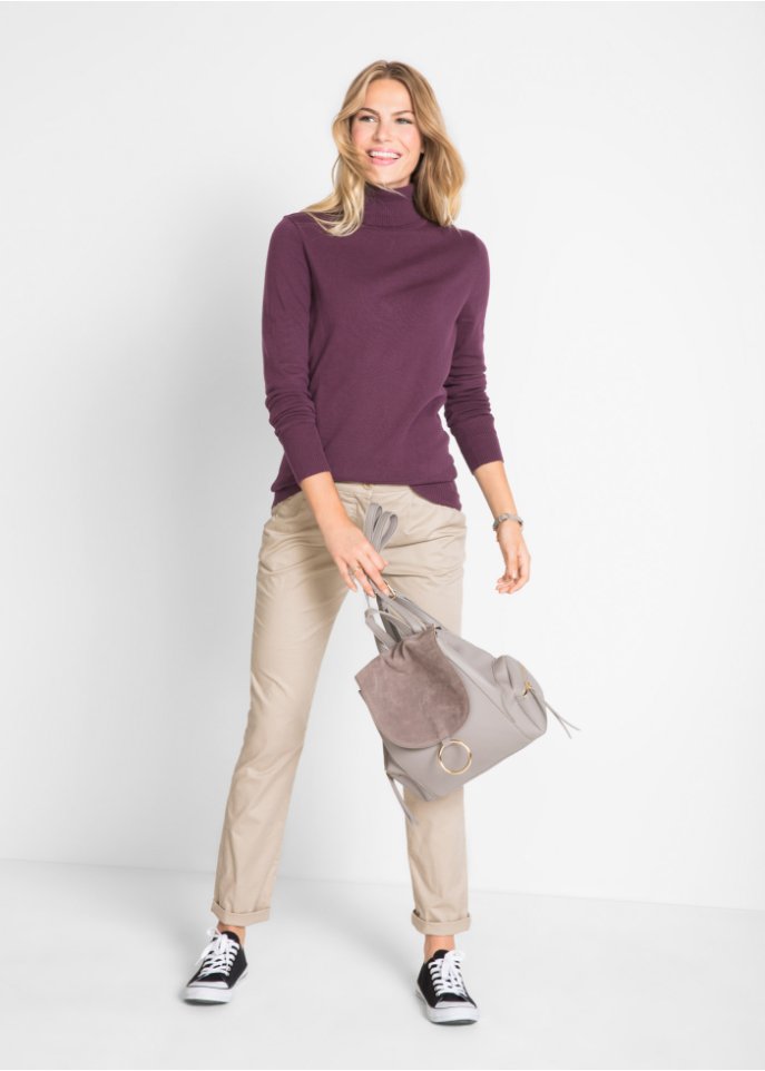 Basic Rollkragenpullover