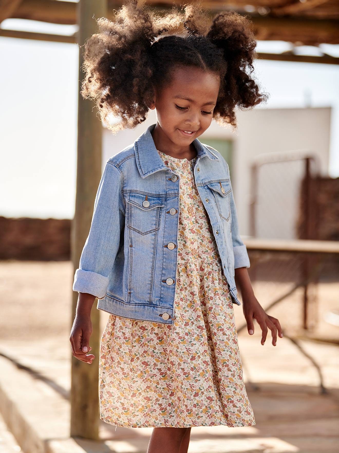 Veste en jean personnalisable fille double stone