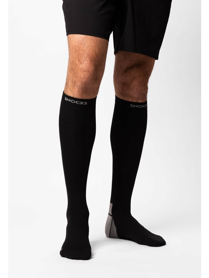 SNOCKS Kompressionssocken 1 Paar in Schwarz günstig kaufen