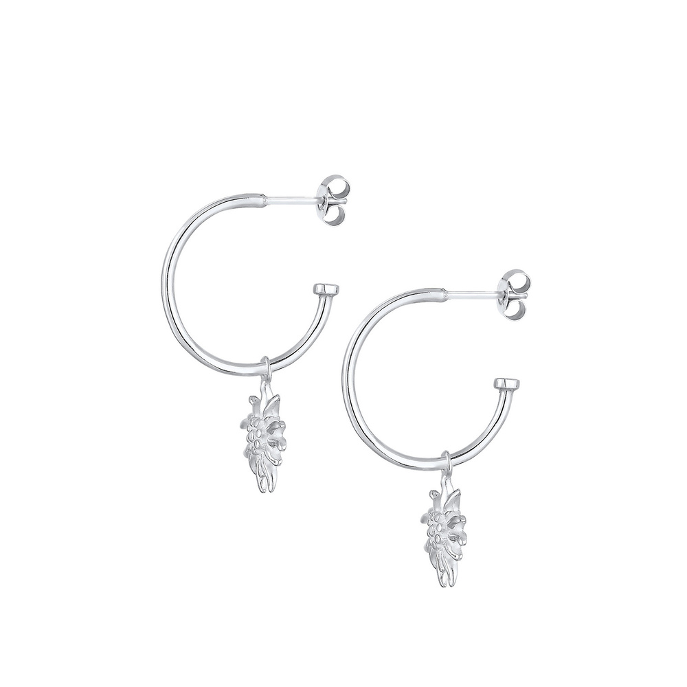 Elli Elli Boucles d'Oreilles Fleur Edelweis costume traditionel Boucles d'oreilles Fem Boucles d'oreilles