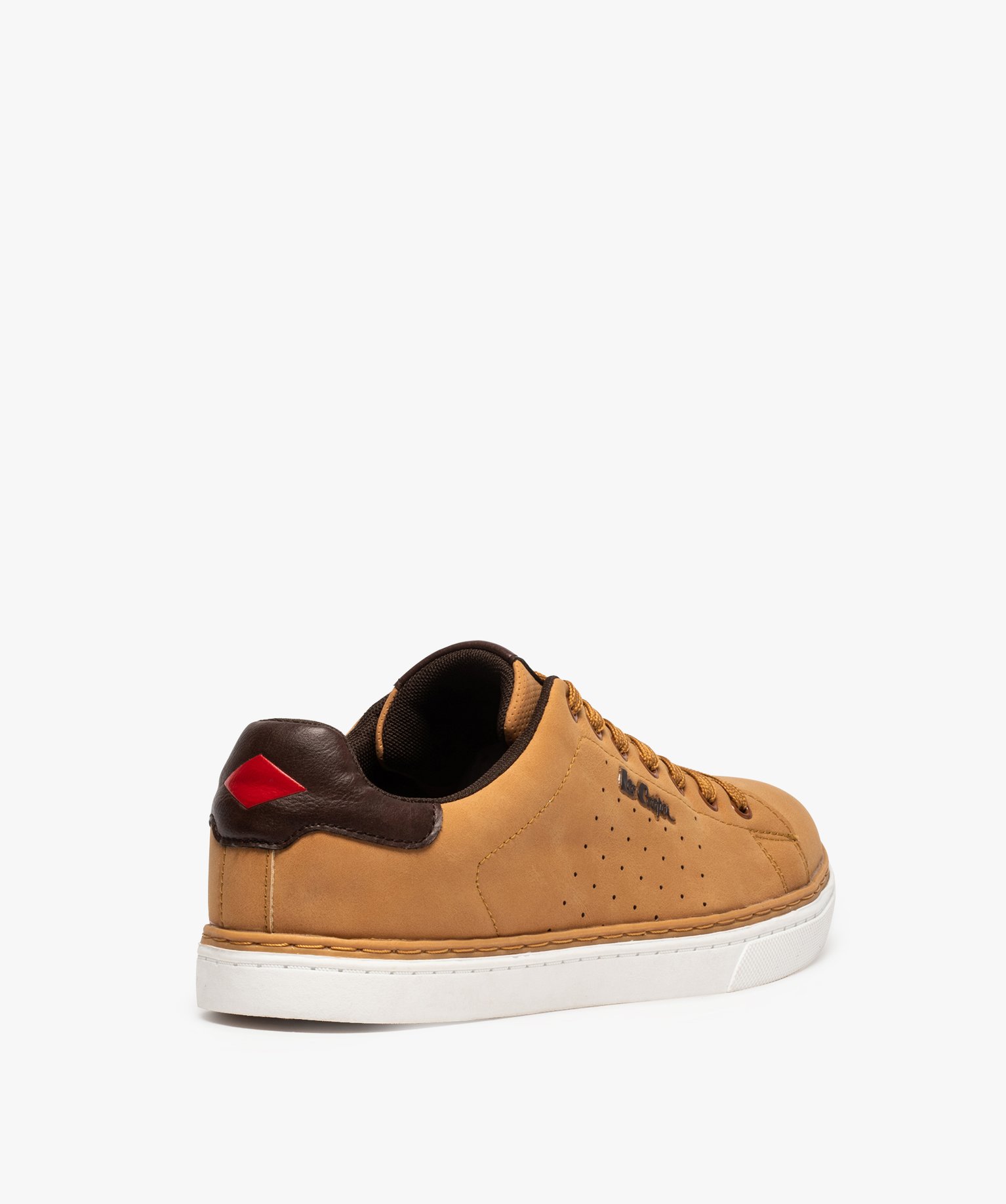 Baskets homme tige basse unie à lacets – Lee Cooper Smart camel | GEMO