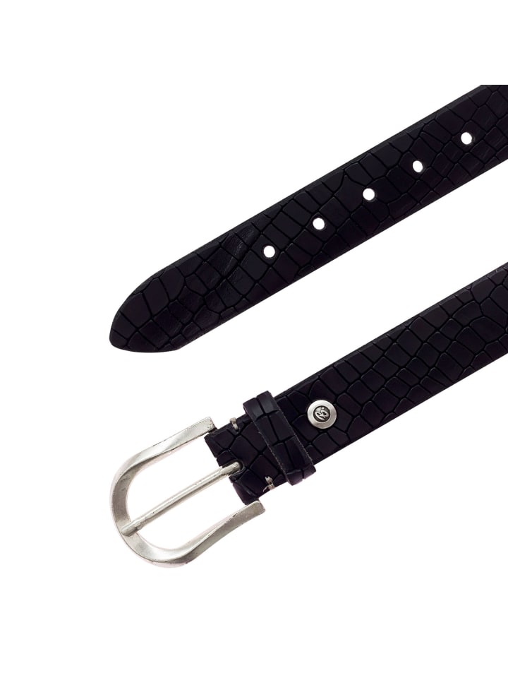 b.belt Gürtel Leder in schwarz günstig kaufen