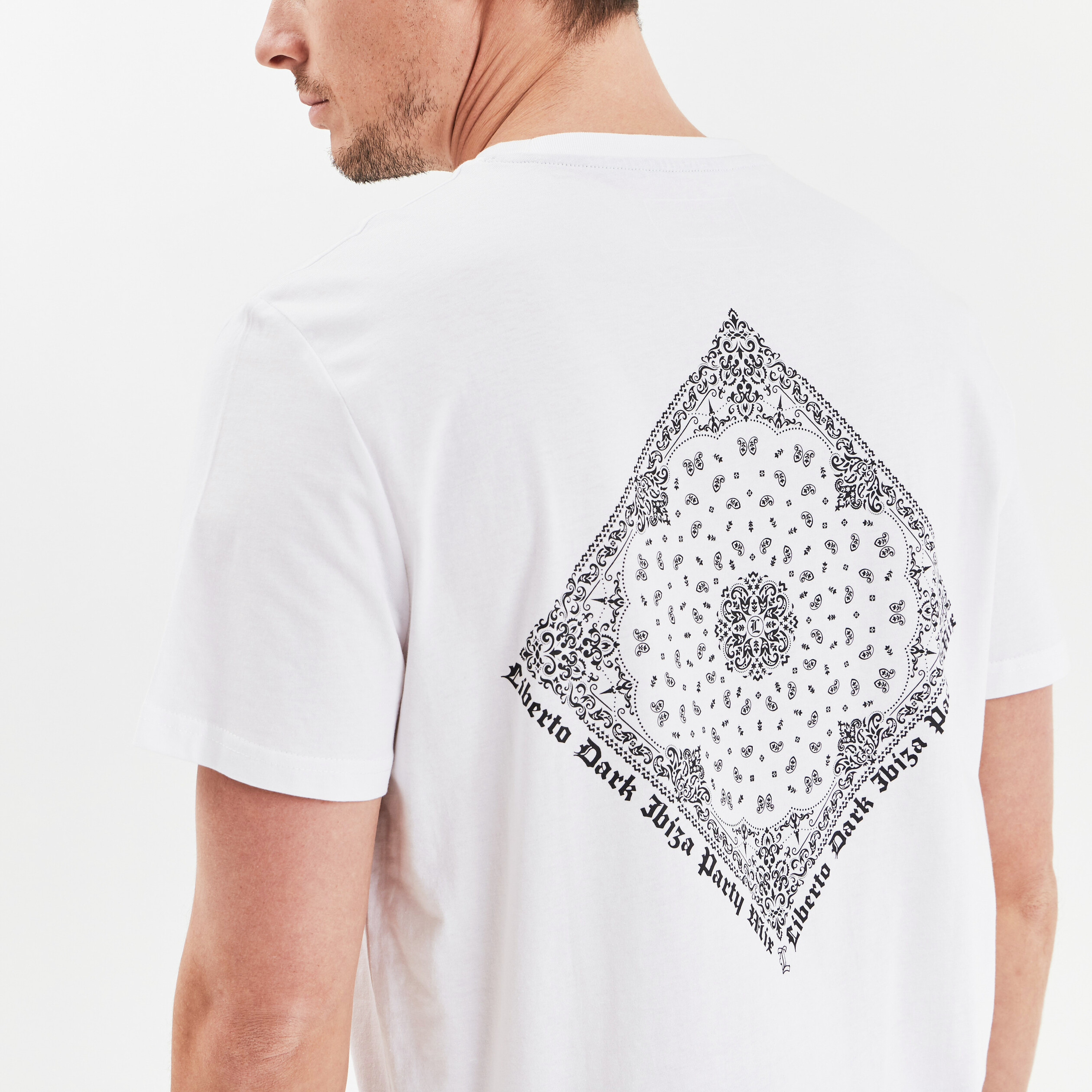 T-shirt manches courtes Liberto blanc homme | La Halle