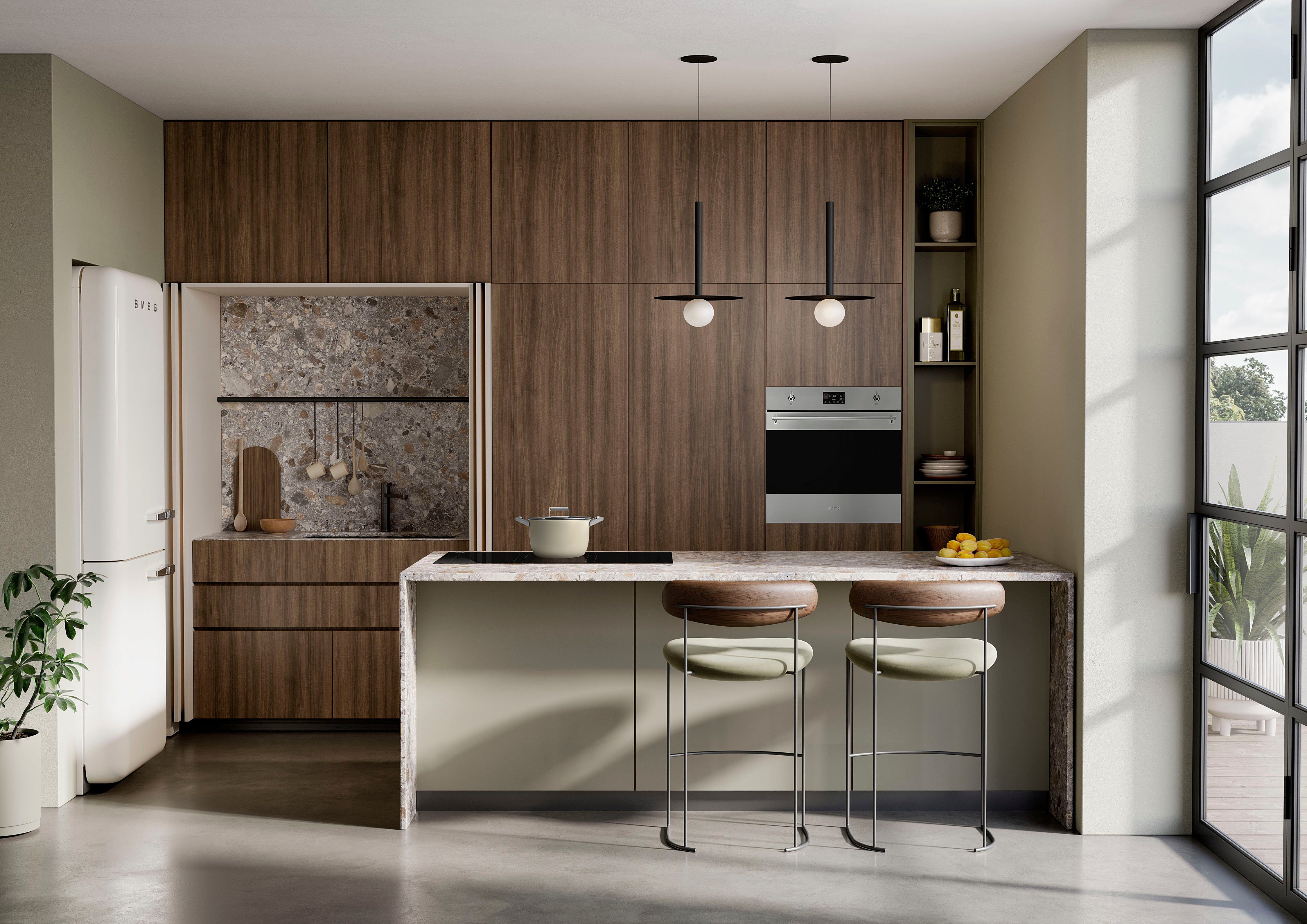 Smeg Kühl-/Gefrierkombination FAB38RWH5, 205 cm hoch, 70,6 cm breit