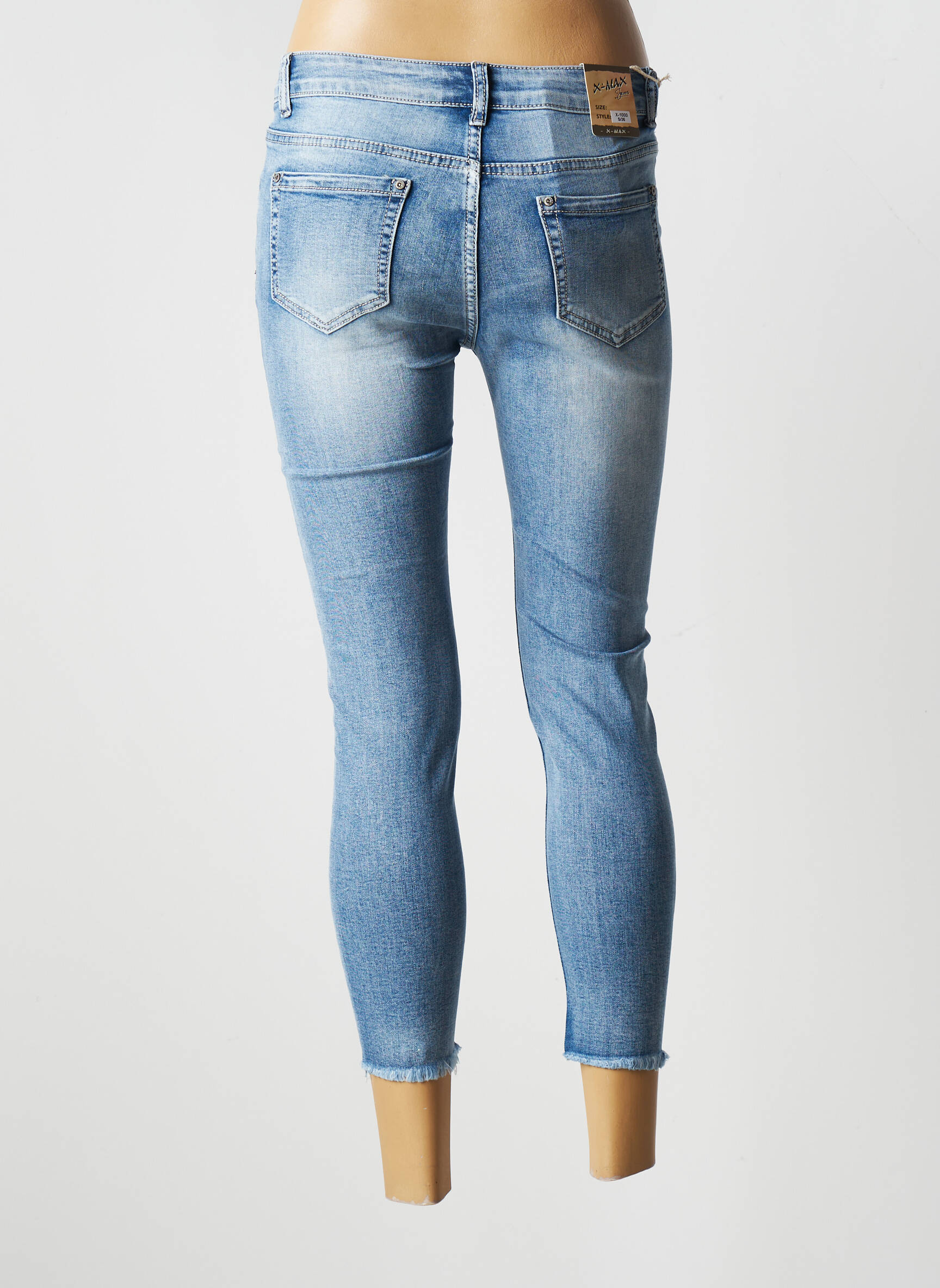 X Max Jeans Coupe Slim Femme couleur bleu