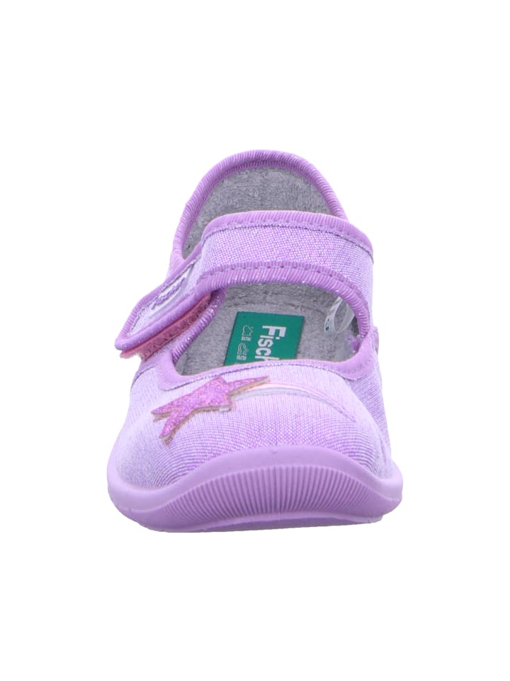 Fischer Markenschuh Hausschuh in lila günstig kaufen