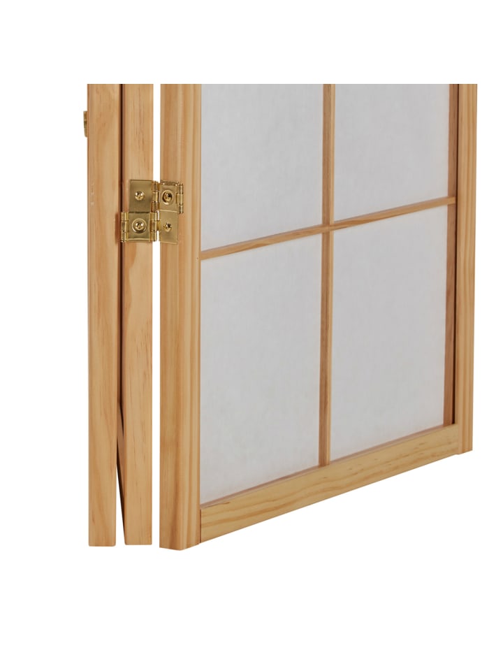 Homestyle4u 6-tlg Paravent in Braun 264x179 günstig kaufen onesize