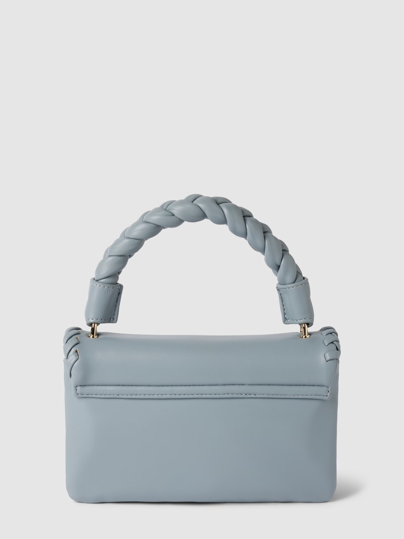 Handtasche mit Label-Detail in mittelgrau