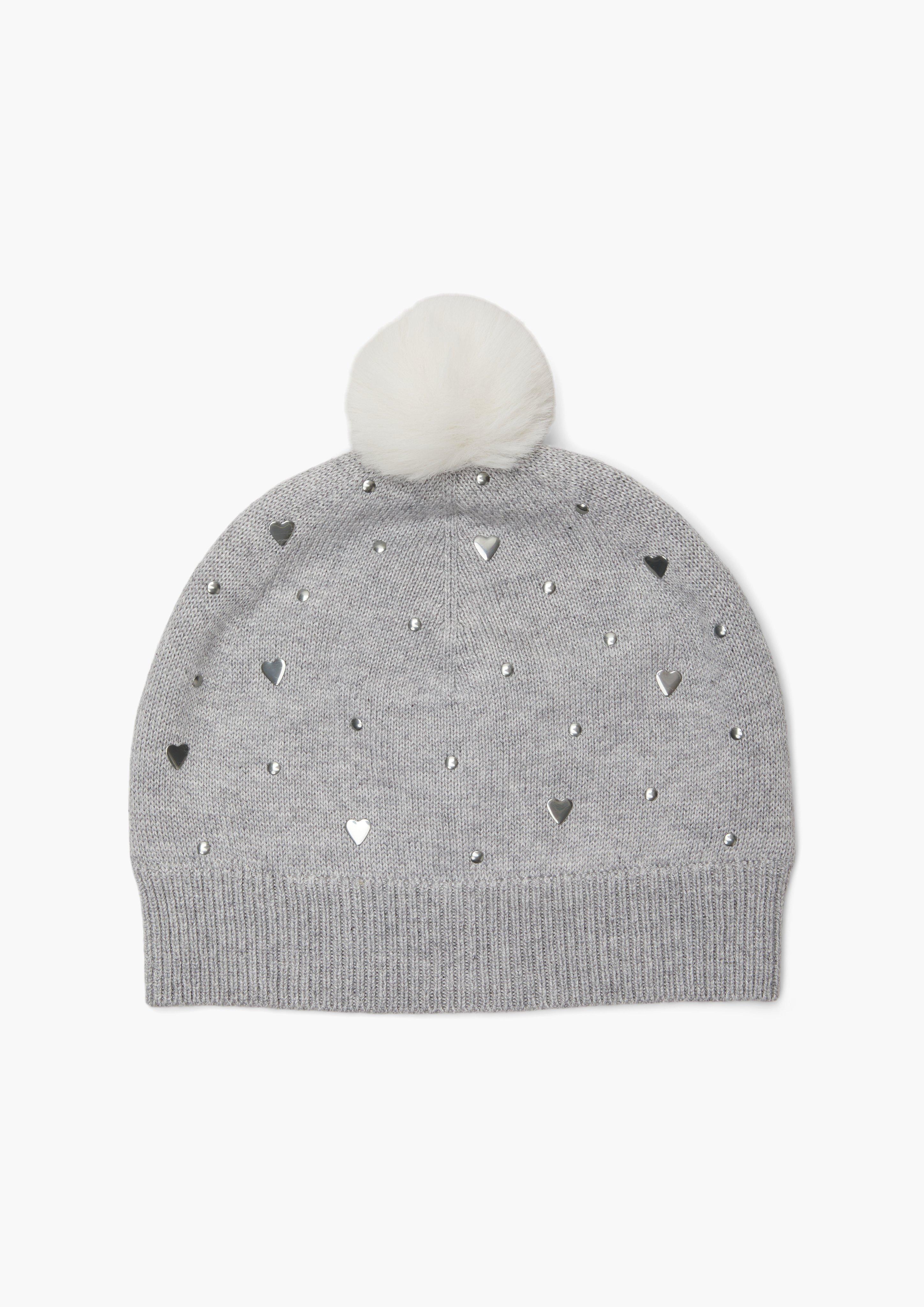 Strickmütze mit Bommel  2117308-9400