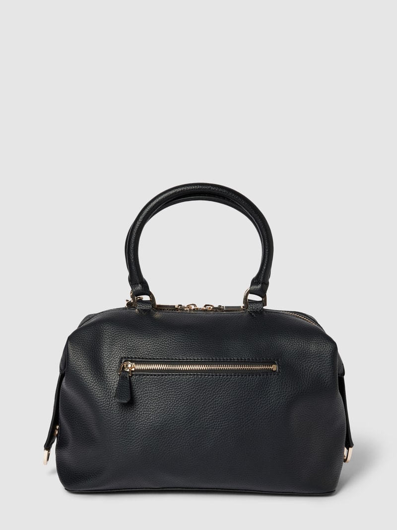 Handtasche mit Label-Detail Modell 'KERSTI' in schwarz