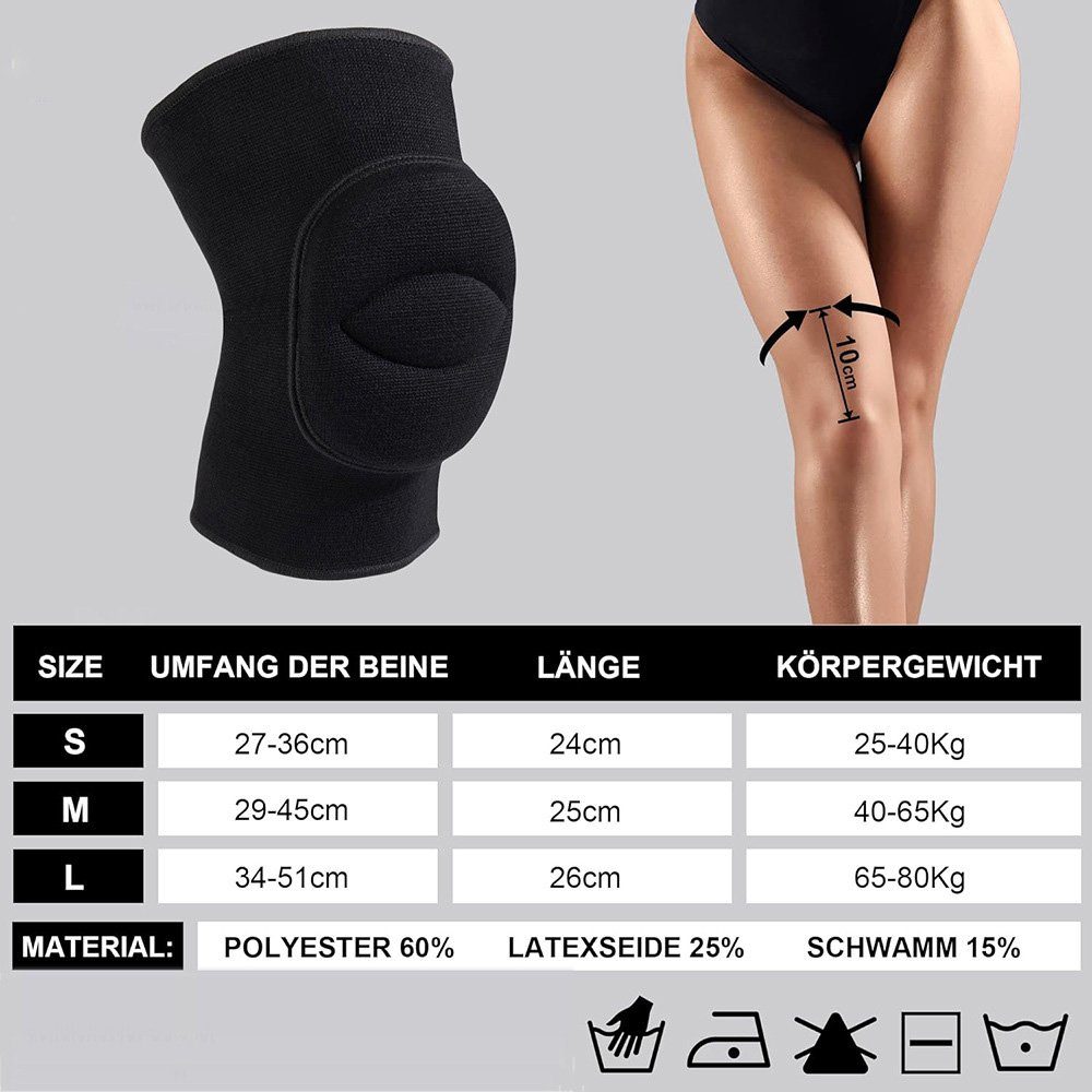 Tian Dee Knieschutz Knieschoner, 2cm dicker Antikollisionsschwamm, geeignet für Sporttanz