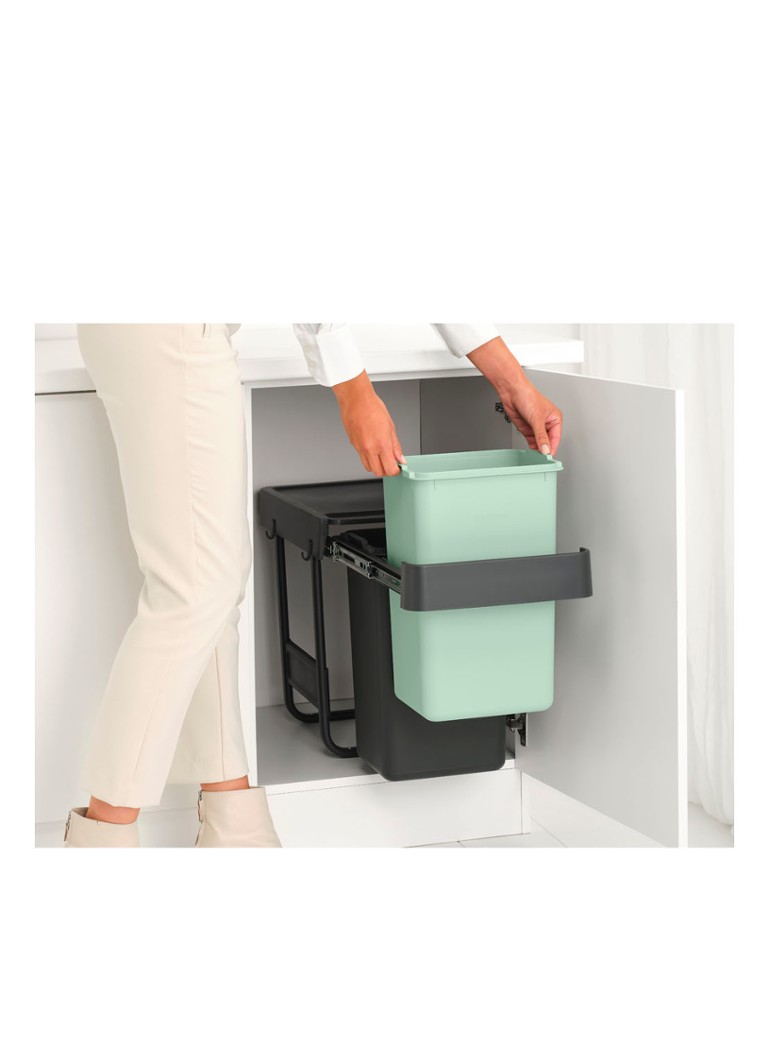 Brabantia Sort & Go 2 x 15 litrów zintegrowany kosz na śmieci