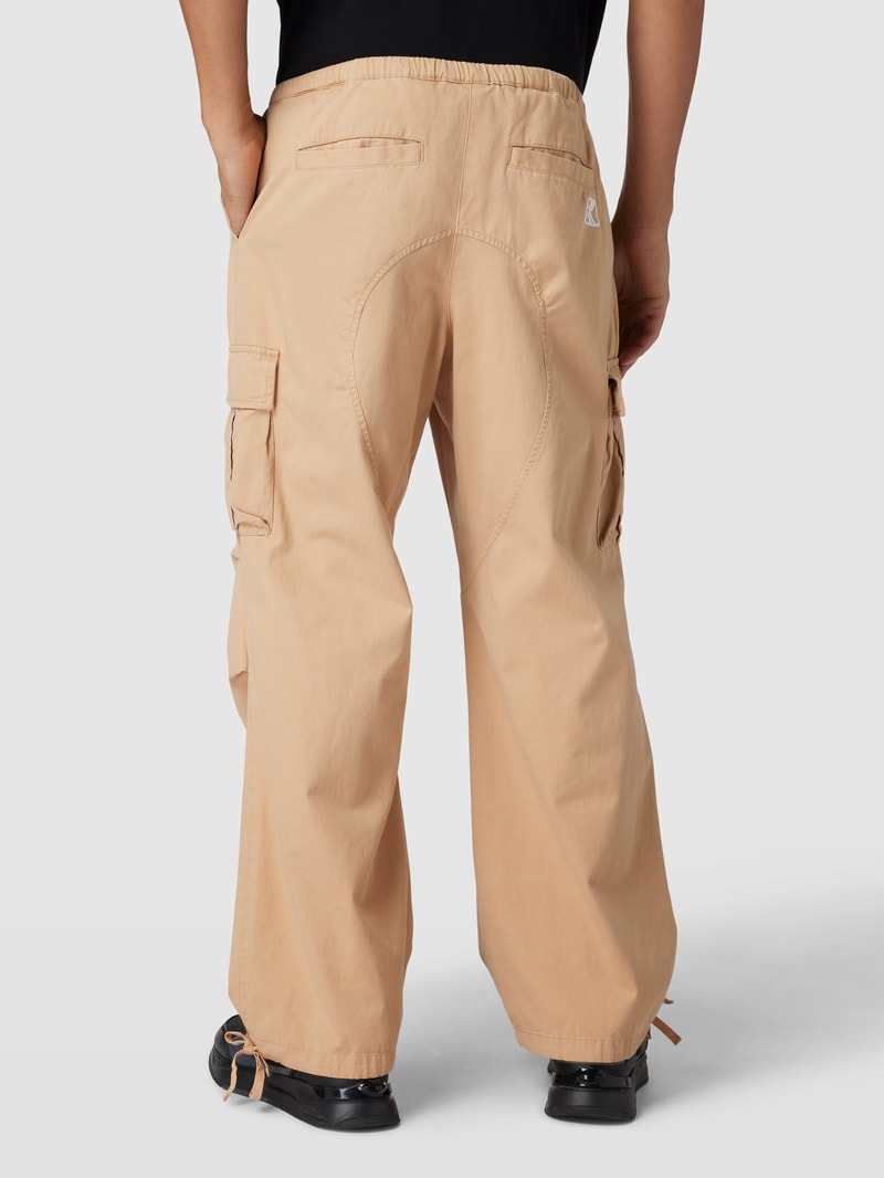 Cargohose mit Tunnelzug in beige