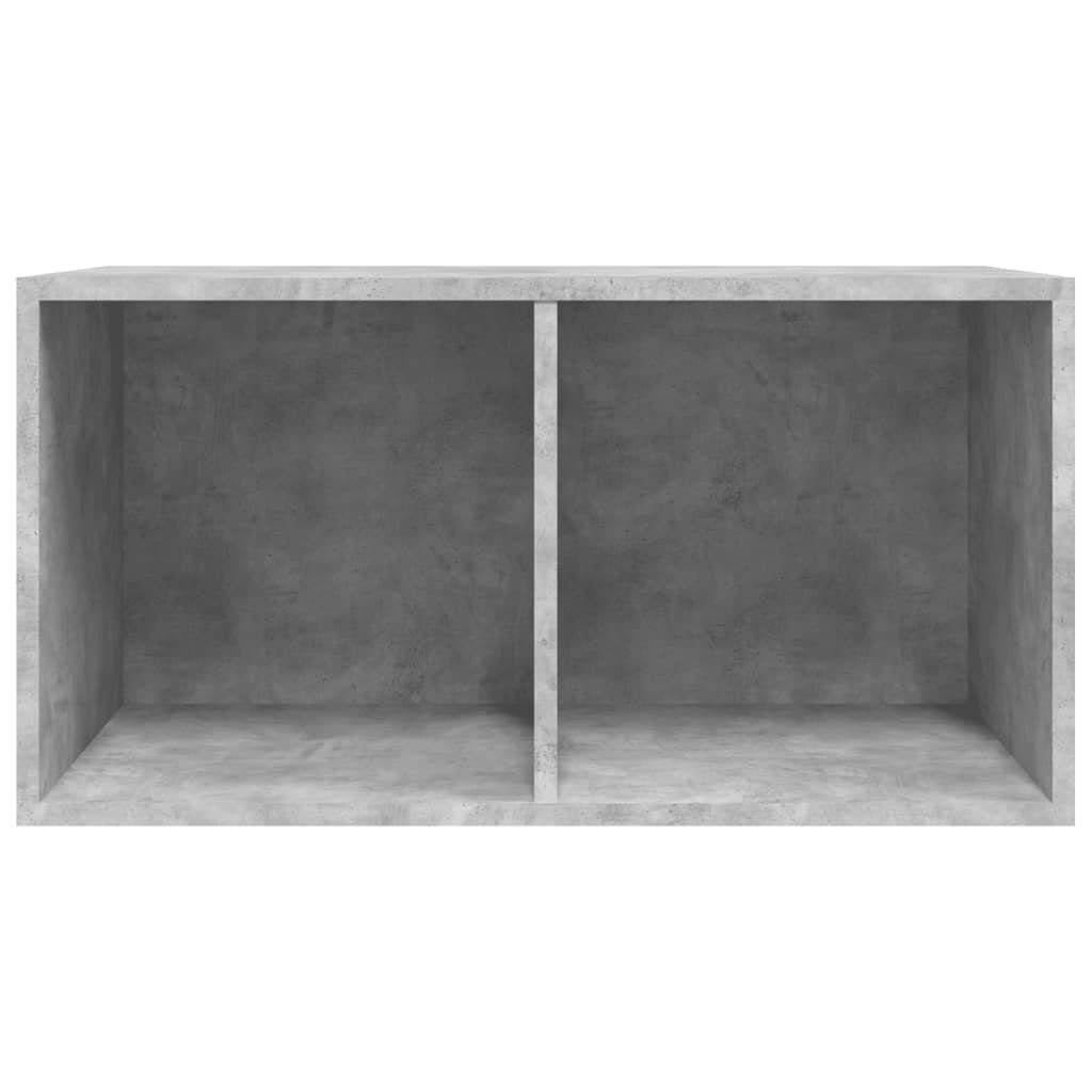vidaXL Aufbewahrungsbox Schallplatten-Aufbewahrungsbox Betongrau 71x34x36 cm (1 St)