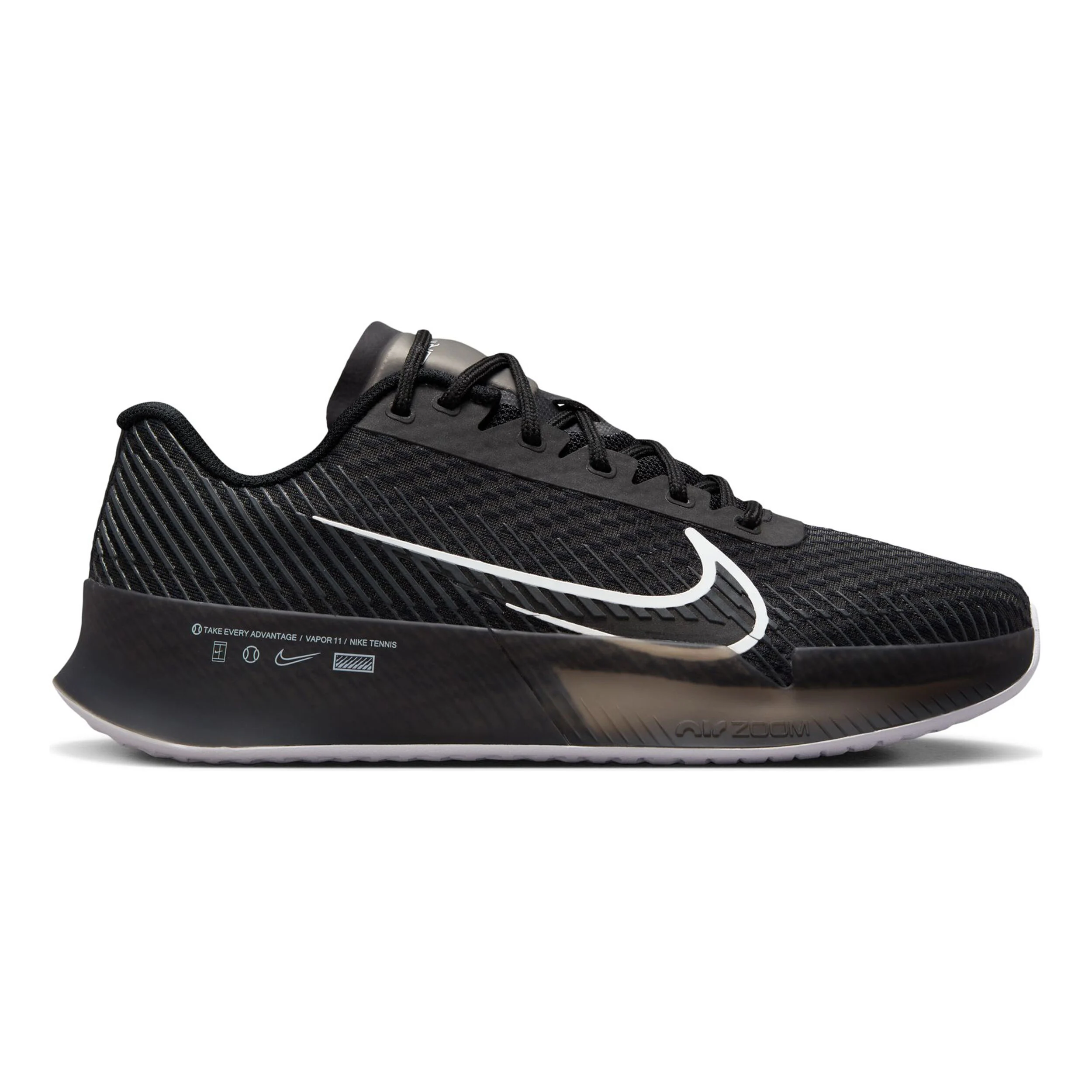 Air Zoom Vapor 11 Allcourtschuh Damen - Schwarz, Dunkelgrau