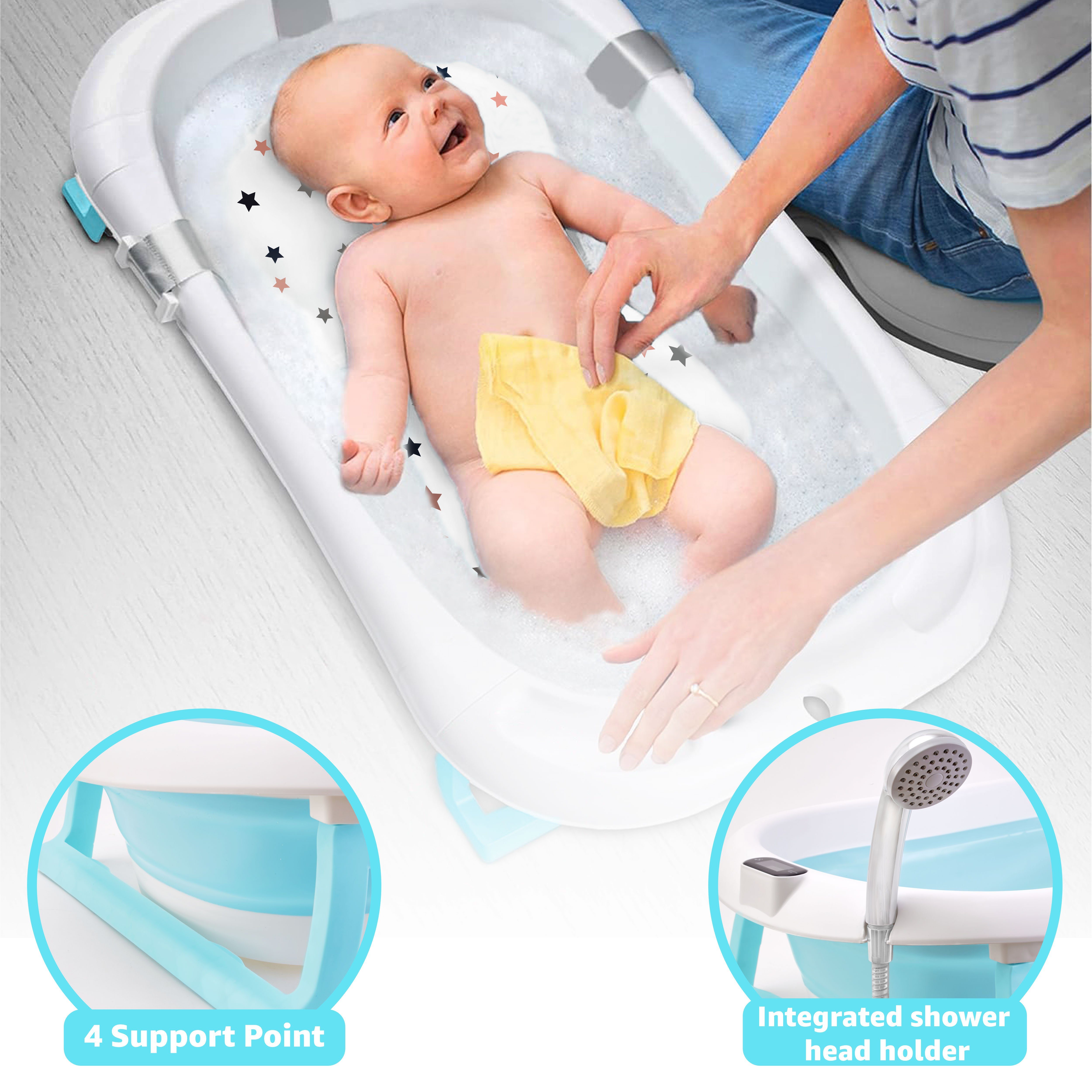 wuuhoo Badewanne Baby-Badewanne Abby faltbar mit Thermometer