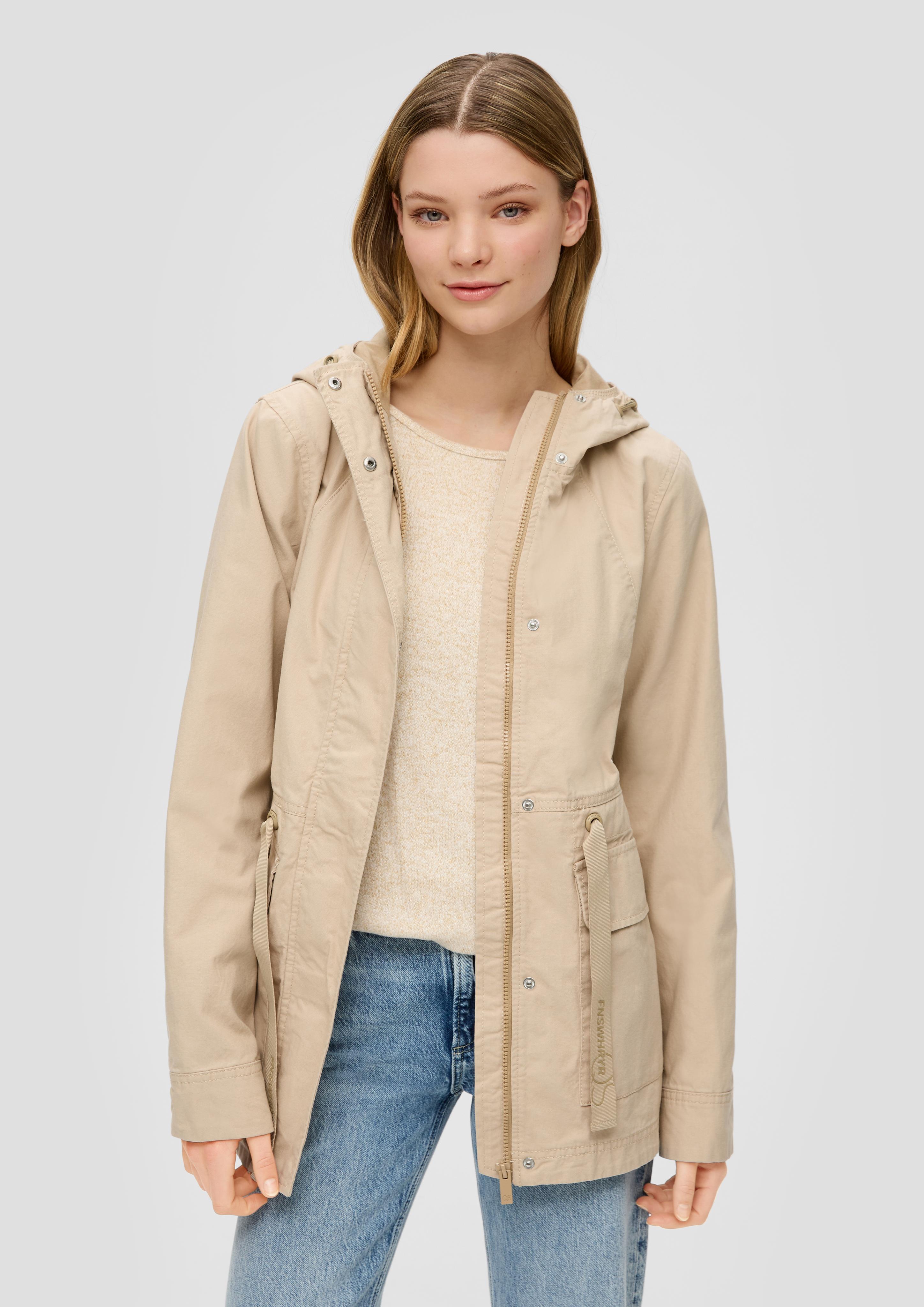 Kapuzenjacke mit Durchzugskordel  2140315-8170