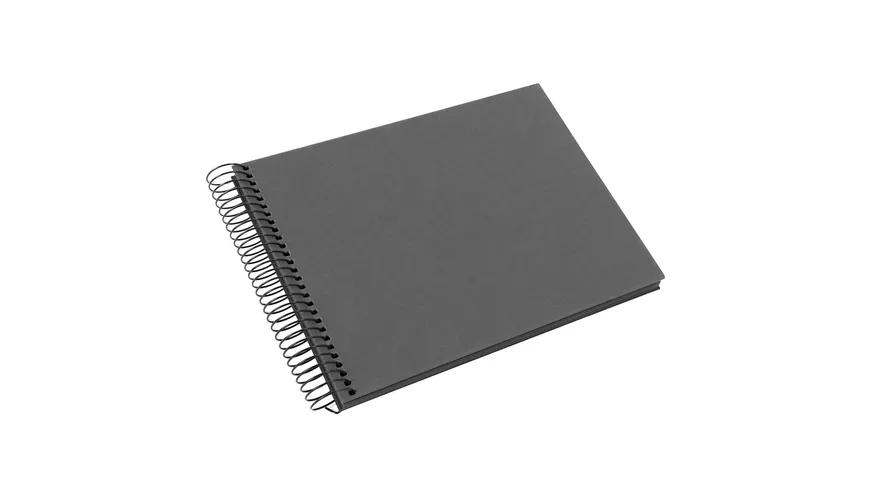 goldbuch Spiralalbum Bella Vista grau 24x17cm 40 schwarze Seiten