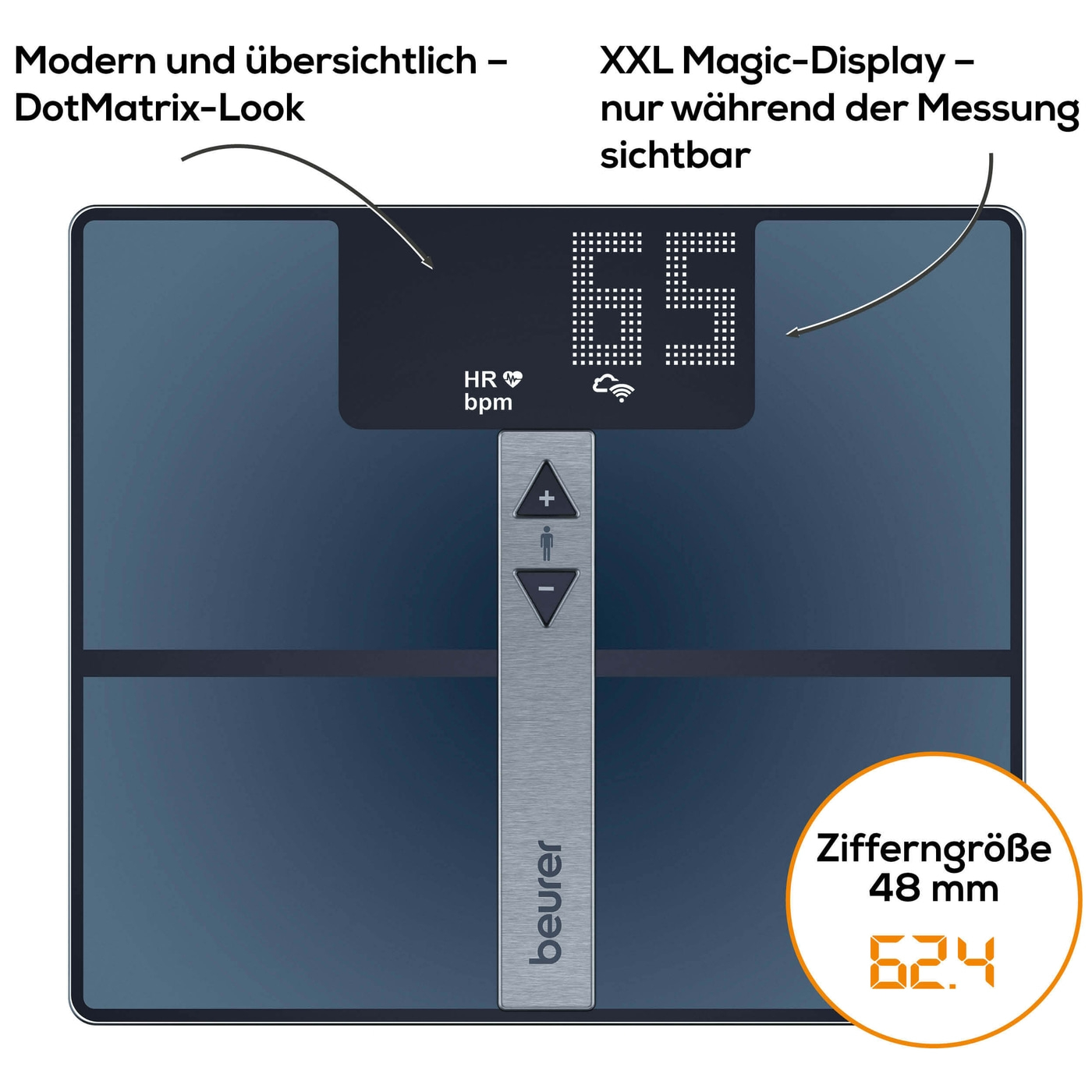 Beurer Diagnosewaage BF 980 WIFI-Körperfettwaage mit umfangreicher Körperanalyse & App-Anbindung